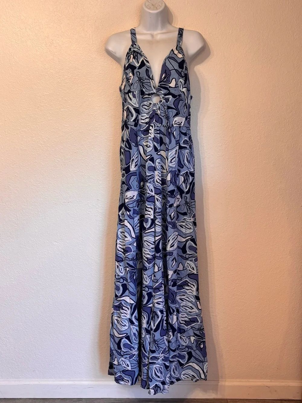 Sincerely Jules Abstract Floral Jumpsuit Medium